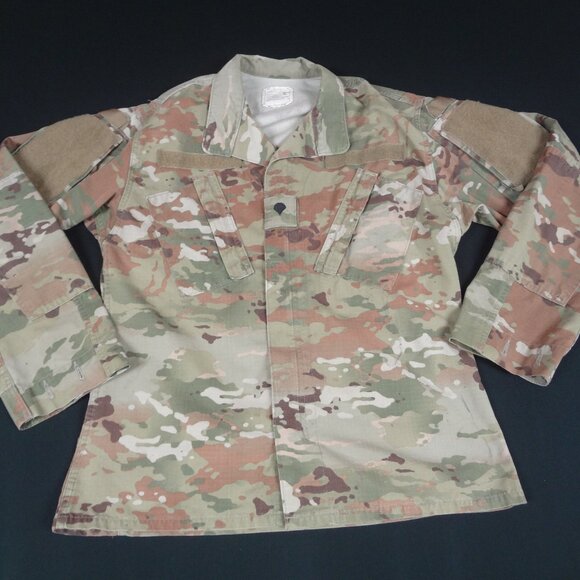 US ARMY CAMOFLAGE UNIFORM COAT JACKET SMALL SHORT CAMO TACTICAL FATIGUES L248 - Picture 1 of 8